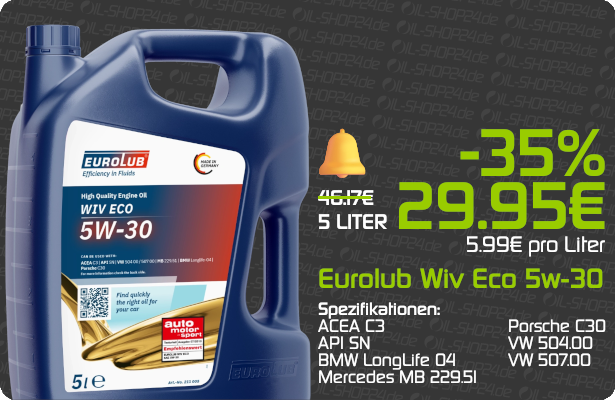 Eurolub Motoröl 5W30 Wiv Eco SAE 5W-30